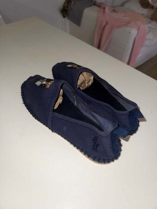 Polo Ralph Lauren Barron Polo Bear Canvas Espadrilles Navy Size 9D main image 8